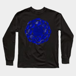 Blue USA Twenty Dollars Coin - Surrounded by other Coins on a Ball Long Sleeve T-Shirt